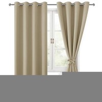 Hiasan Blackout Curtains For Bedroom 52 X 84 Inches Long Thermal Insulated Light Blocking Window Curtains For Living Room