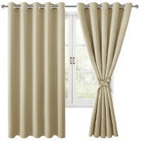 Hiasan Blackout Curtains For Bedroom 60 X 63 Inches Length Thermal Insulated Light Blocking Window Curtains For Living Room