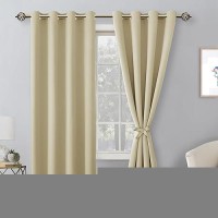 Hiasan Blackout Curtains For Bedroom 52 X 96 Inches Long Thermal Insulated Light Blocking Window Curtains For Living Room