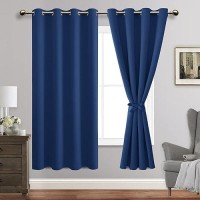 Jiuzhen Blackout Curtains With Tiebacksthermal Insulated Light Blockingnoise Reducing Grommet Curtain For Bedroomliving Room