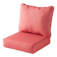 Greendale Home Fashions Outdoor 2-Piece Deep Seat Cushion Set, Dusk Pink