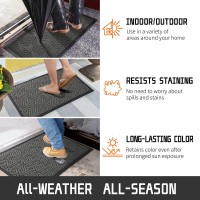 Yimobra Sturdy Front Entrance Door Mat Outdoor Indoor 36X24 Inch Heavy Duty Doormat Entryway Floor Mat Non Slip Rubber Backin