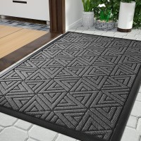 Yimobra Durable Front Entrance Door Mat Outdoor Indoor 36X24 Inch Heavy Duty Doormat Entryway Floor Mat Non Slip Rubber Backi