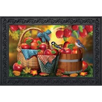 Briarwood Lane Autumns Glow Lantern Primitive Doormat Fall Pumpkins Indoor Outdoor 30 X 18