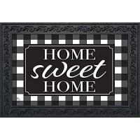 Briarwood Lane Home Sweet Home Checkers Spring Doormat Indoor Outdoor 30 X 18