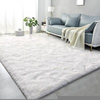 Lascpt Super Soft Shag Area Rug For Living Room 4X59 Ft Cream White Rug For Girls Bedroom Modern Plush Throw Rug For Kids Roo