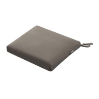 Classic Accessories Ravenna Waterresistant Patio Chair Seat Cushion 18 X 18 X 2 Inch Dark Taupe Patio Furniture Cushions