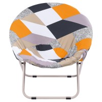 Hoomall Round Saucer Chair Cover Slipcover Only, Stretch Jacquard Moon Chair Slipcovers For Adults Saucer Chair, Removable Spandex Fabric Soft Chair Covers