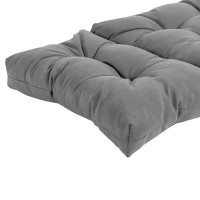 Qilloway Indoor/Outdoor Chaise Lounge Cushion Spring/Summer Seasonal Replacement Cushions. (Light Grey)