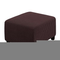 Hversailtex Square Ottoman Covers Ottoman Slipcovers Folding Storage Stool Furniture Protector Form Fit With Elastic Bottom St