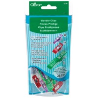 Clover Wonder Clip, Jumbo, Classic And Mini, Green, Red And Purple