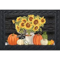 Briarwood Lane Falls Glory Floral Doormat Sunflowers Indoor Outdoor 30 X 18