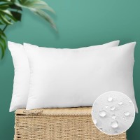 Otostar Outdoor Throw Pillow Inserts Pack Of 2 Water Resistant Cushion Inner Pads For Patio Garden Coffee House Decorative Wat