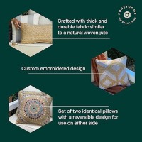 Honeycomb Outdoor Square Toss Pillow Set  17