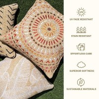 Honeycomb Outdoor Square Toss Pillow Set  17