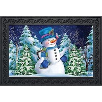 Briarwood Lane Snowfall Celebration Winter Doormat Bluebird Snowy Indoor Outdoor 30 X 18