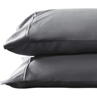 1000 Tc Dark Gray Standard Pillowcases Set Of 4 100 Egyptian Cotton Pillow Cases With Long Staple Cotton Sateen Weave Silky