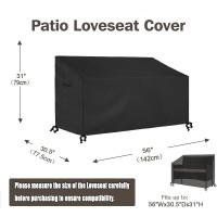 Siruiton Patio Furniture Cover Set ,Fit For 4 Pieces Patio Outdoor Rattan, Wicker Chair Conversation Furniture Sets,Heavy Duty Durable And Water Resistant Fabric (Black)