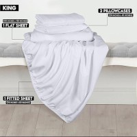 Utopia Bedding King Sheet Set Soft Microfiber 4 Piece Bed Sheets With 15 Deep Pocket Easy Care Brushed Microfiber Quatrefo