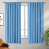 Bgment Rod Pocket And Back Tab Curtains For Bedroom Thermal Insulated Room Darkening Curtains For Living Room 2 Window Curtai