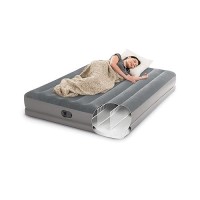 Intex 64114E Durabeam Standard Prestige Air Mattress Fibertech Queen Size Builtin Usb Electric Pump 12In Bed Height