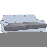 Hversailtex Stretch 2 Piece T Cushion Sofa Slipcovers Individually Sofa Cushion Covers For 2 Cushion Couch Sofa Seat Cushion Co