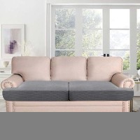 Hversailtex Stretch 2 Piece T Cushion Sofa Slipcovers Individually Sofa Cushion Covers For 2 Cushion Couch Sofa Seat Cushion Co