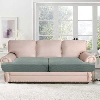 Hversailtex Stretch 2 Piece T Cushion Sofa Slipcovers Individually Sofa Cushion Covers For 2 Cushion Couch Sofa Seat Cushion Co