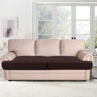 Hversailtex Stretch 2 Piece T Cushion Sofa Slipcovers Individually Sofa Cushion Covers For 2 Cushion Couch Sofa Seat Cushion Co