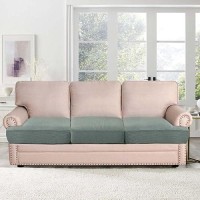 Hversailtex Stretch 3 Piece T Cushion Sofa Slipcovers Individually Sofa Cushion Covers For 3 Cushion Couch Sofa Seat Cushion Co