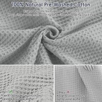 Phf 100 Cotton Waffle Weave Throw Blanket 50X60Lightweight Washed Soft Breathable Blanket For Adult And Kidgreat Blanket