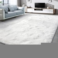 Lascpt Super Soft Shag Area Rug For Living Room 3X5 Ft White Rug For Girls Bedroom Modern Plush Throw Rug For Kids Room Fuzzy