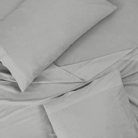 Royale Linens 300 Thread Count 100 Long Staple Combed Cotton Sheet Set 4 Piece Full Bed Sheet 1 Fitted Sheet 1 Flat Sheet 2