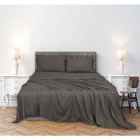 Royale Linens 300 Thread Count 100 Long Staple Combed Cotton Sheet Set 4 Piece Full Bed Sheet 1 Fitted Sheet 1 Flat Sheet 2