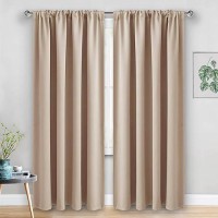 Jiuzhen Blackout Curtains For Bedroom Thermal Insulated Room Darkening Noise Reducing 52 X 84 Inch Length Curtains For Living