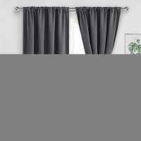 Jiuzhen Blackout Curtains For Bedroom Thermal Insulated Room Darkening Noise Reducing 52 X 84 Inch Length Curtains For Living