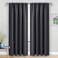 Jiuzhen Blackout Curtains For Bedroom Thermal Insulated Room Darkening Noise Reducing 52 X 84 Inch Length Curtains For Living