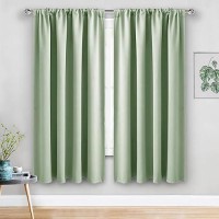 Jiuzhen Blackout Curtains For Bedroom Thermal Insulated Room Darkening Noise Reducing 52 X 63 Inch Length Curtains For Living