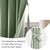 Jiuzhen Blackout Curtains For Bedroom Thermal Insulated Room Darkening Noise Reducing 52 X 63 Inch Length Curtains For Living