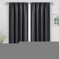 Jiuzhen Blackout Curtains For Bedroom Thermal Insulated Room Darkening Noise Reducing 52 X 63 Inch Length Curtains For Living