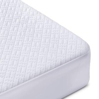 Hanherry 100 Waterproof Mattress Protector Twin Size Mattress Cover 3D Air Fabric Cooling Mattress Pad Cover Smooth Soft Breath