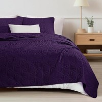 Whale Flotilla Twin Size Quilt Bedding Set Soft Purple Twin Xl Quilts Bedspreads For All Seasons Lightweight Geometric Star Pa