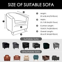 Rtsfkfs Stretch Tub Chair Covers Club Chair Covers Armchair Covers Sofa Cover Fabric Soft Non Slip Washable Furniture Protector For Dining Room Office Reception (Color : J)