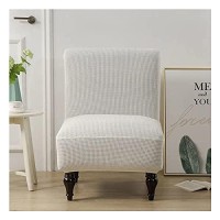 Rtsfkfs 2 Pieces Armless Chair Cover Stretch Chair Slipcovers Single Sofa Chair Cover Solid Color Removable Washable Chair Protector Slipcover For Dining Room Office Wedding (Color : D, Size : 2Pcs)