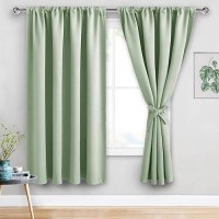 Jiuzhen Blackout Curtains For Bedroom Thermal Insulated Room Darkening Noise Reducing 60 X 63 Inch Length Curtains For Living