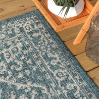 Jonathan Y Smb104B5Sq Malta Bohemian Medallion Textured Weave Indoor Outdoor Area Rug Coastal Traditional Transitional Easy Cl