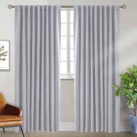 Bgment Rod Pocket And Back Tab Blackout Curtains For Bedroom Thermal Insulated Room Darkening Curtains For Living Room 2 Wind