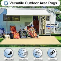 Outdoorlines Plastic Tarp Outdoor Rugs For Patio 4 X 6 Ft Uv And Weather Resistant Patio Carpet Stain Resistant Plastic Rv Ca