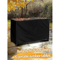 Pamase Outdoor Dining Cart Cover 54 23 35In Prep Table Covers For Keter Unity Xl Portable Cabinet Bar Heavy Duty Waterpro