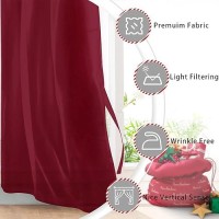 Hiasan Sheer Curtains 84 Inches Long With Tiebacks Lightweight Light Filtering Voile Drapes Extra Long Grommet Window Curtains